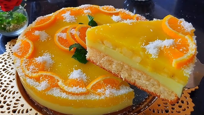 Lire la suite à propos de l’article Gâteau à l’orange & crème onctueuse